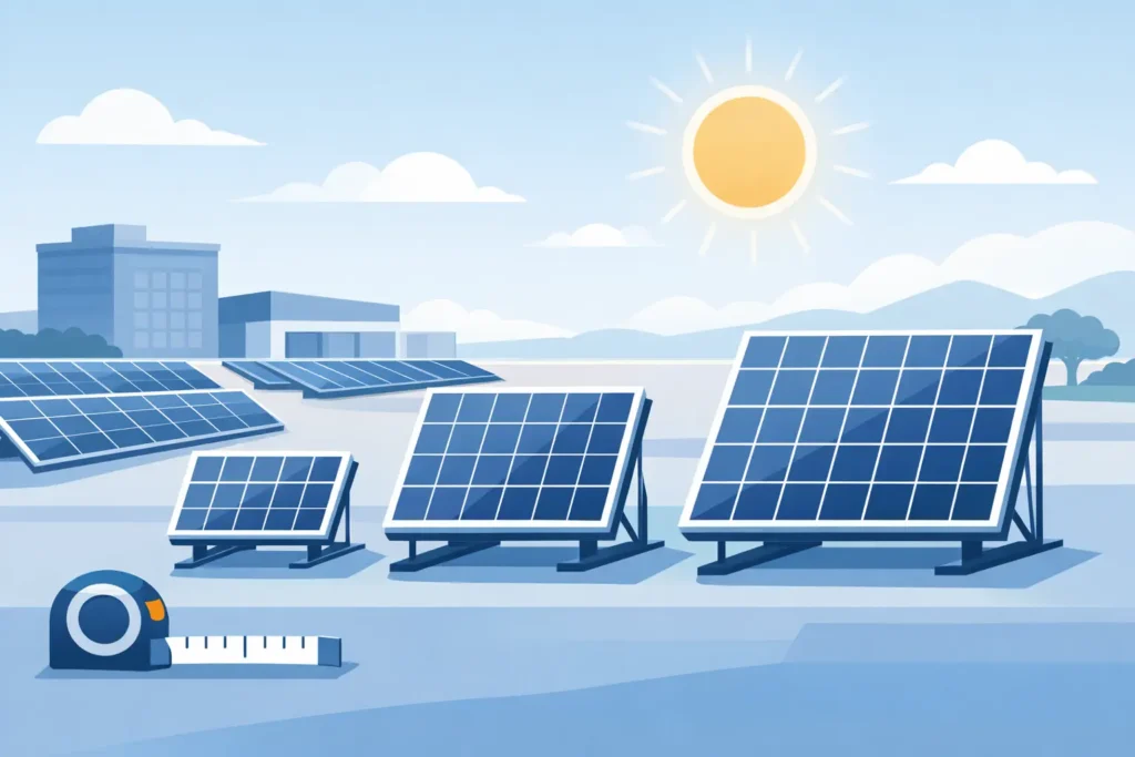 What Size Are Commercial Solar Panels?