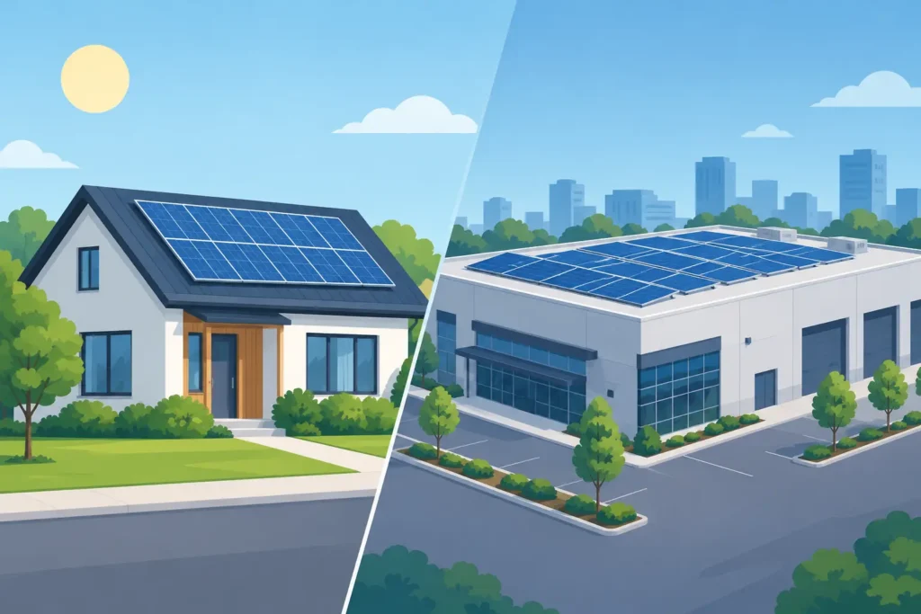 Residential Versus Commercial Solar Differences